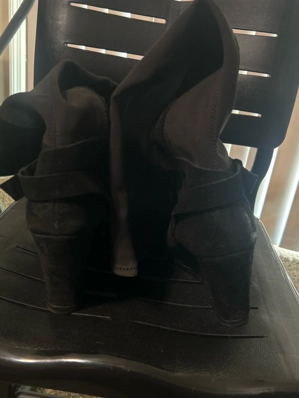 Dolce Vita Black Over-the-Knee Suede Boots